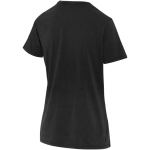 T-shirt senhora manga curta em algodão fiado em anel 160 g/m2 Elevate cor preto terceira vista traseira