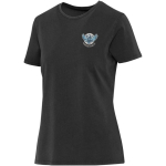 T-shirt senhora manga curta em algodão fiado em anel 160 g/m2 Elevate cor preto vista impressão serigrafia