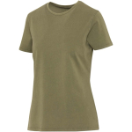 T-shirt senhora manga curta em algodão fiado em anel 160 g/m2 Elevate cor verde-escuro