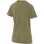 T-shirt senhora manga curta em algodão fiado em anel 160 g/m2 Elevate cor verde-escuro terceira vista traseira