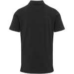 Polo de homem de manga curta em piqué pré-lavado 200 g/m² Elevate cor preto segunda vista traseira