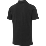 Polo de homem de manga curta em piqué pré-lavado 200 g/m² Elevate cor preto terceira vista traseira