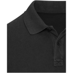 Polo de homem de manga curta em piqué pré-lavado 200 g/m² Elevate cor preto vista detalhe 1