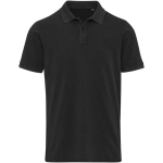 Polo de homem de manga curta em piqué pré-lavado 200 g/m² Elevate cor preto segunda vista frontal