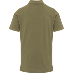 Polo de homem de manga curta em piqué pré-lavado 200 g/m² Elevate cor verde-escuro segunda vista traseira