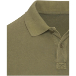 Polo de homem de manga curta em piqué pré-lavado 200 g/m² Elevate cor verde-escuro vista detalhe 1