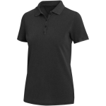 Polo mulher manga curta piqué pré-lavado e pré-encolhido 200 g/m2 Elevate cor preto