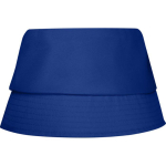 Chapéu leve em poliéster com proteção solar 130 g/m² cor azul segunda vista traseira