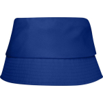 Chapéu leve em poliéster com proteção solar 130 g/m² cor azul segunda vista frontal