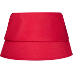 Chapéu leve em poliéster com proteção solar 130 g/m² cor vermelho segunda vista traseira