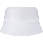 Chapéu leve em poliéster com proteção solar 130 g/m² cor branco segunda vista traseira