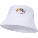 Chapéu leve em poliéster com proteção solar 130 g/m² cor branco