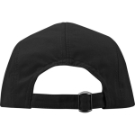 Boné de nylon impermeável com proteção solar 105 g/m2 cor preto segunda vista traseira