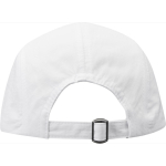 Boné de nylon impermeável com proteção solar 105 g/m2 cor branco segunda vista traseira