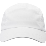 Boné de nylon impermeável com proteção solar 105 g/m2 cor branco segunda vista frontal