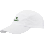 Boné de nylon impermeável com proteção solar 105 g/m2 cor branco vista impressão serigrafia