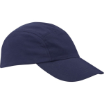 Boné de nylon impermeável com proteção solar 105 g/m2 cor azul-marinho vista lateral