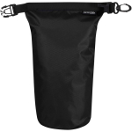 Saco impermeável compacto reciclado com fecho enrolável 1L cor preto segunda vista frontal