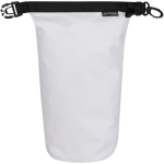 Saco impermeável compacto reciclado com fecho enrolável 1L cor branco segunda vista frontal