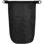 Saco de viagem reciclado impermeável com fecho enrolável 5L cor preto segunda vista frontal