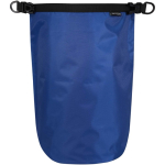 Saco de viagem reciclado impermeável com fecho enrolável 5L cor azul real segunda vista frontal