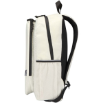 Mochila de padel com bolsos organizadores 18 L 15'' cor areia vista lateral