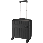 Mala trolley para portátil com cadeado TSA integrado 30L 16'' cor preto vista impressa logo 2