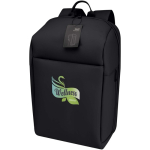 Mochila antirroubo expansível resistente à água, capacidade de 18 L cor preto