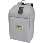 Mochila antirroubo expansível resistente à água, capacidade de 18 L cor cinzento-claro