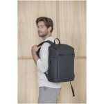 Mochila antirroubo expansível resistente à água, capacidade de 18 L cor cinzento-claro imagem de estilo de vida