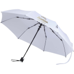 Guarda-chuva dobrável com abertura automática e pega de borracha Ø93 cor branco
