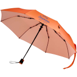 Guarda-chuva dobrável com abertura automática e pega de borracha Ø93 cor cor-de-laranja