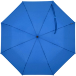 Guarda-chuva dobrável com abertura automática e pega de borracha Ø93 cor azul real segunda vista frontal