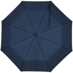 Guarda-chuva dobrável compacto com estrutura metálica e borracha Ø102 cor azul-marinho segunda vista frontal