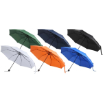 Guarda-chuva dobrável compacto com estrutura metálica e borracha Ø102 cor azul-marinho segunda vista várias cores