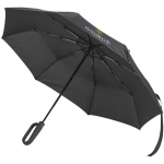 Guarda-chuva compacto dobrável em RPET com abertura automática Ø99 cor preto vista impressão serigrafia