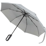 Guarda-chuva compacto dobrável em RPET com abertura automática Ø99 cor cinzento-claro