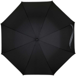 Guarda-chuva antivento com abertura automática e fita refletora Ø130 cor preto segunda vista frontal