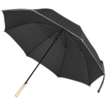 Guarda-chuva antivento com abertura automática e fita refletora Ø130 cor preto