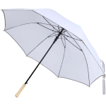 Guarda-chuva antivento com abertura automática e fita refletora Ø130 cor branco vista detalhe 2