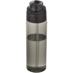 Garrafa com palhinha integrada e tampa de botão à prova de fugas 700ml cor preto