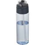 Garrafa com palhinha integrada e tampa de botão à prova de fugas 700ml cor azul bondi