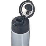 Garrafa com palhinha integrada e tampa de botão à prova de fugas 700ml cor azul bondi vista detalhe 1