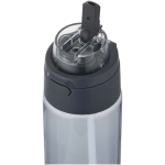 Garrafa com palhinha integrada e tampa de botão à prova de fugas 700ml cor azul bondi vista detalhe 2