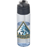 Garrafa com palhinha integrada e tampa de botão à prova de fugas 700ml cor azul bondi