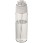 Garrafa com palhinha integrada e tampa de botão à prova de fugas 700ml cor transparente