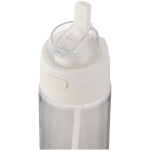 Garrafa com palhinha integrada e tampa de botão à prova de fugas 700ml cor transparente vista detalhe 2