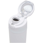 Garrafa de parede simples com palhinha rebatível acabamento mate 800ml cor branco vista detalhe 1