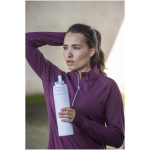 Garrafa de parede simples com palhinha rebatível acabamento mate 800ml cor branco imagem de estilo de vida