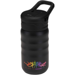 Garrafa desportiva 350ml com palhinha rebatível à prova de fugas cor preto